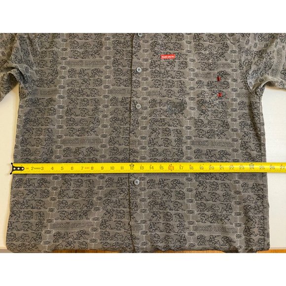ECKO UNLTD Complex Silver Surfer Graphic Button Down Shirt XL Hip Hop Y2K- RARE - Picture 13 of 16